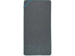 Arena Smart Plus XL Mikrofaser Handtuch - Dark Grey/sky