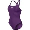 Arena Team Solid Badeanzug New Swim Pro Back - 44 Plum/white
