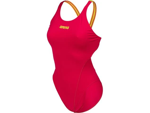 Arena Solid High Badeanzug Swim Tech Back - 42 Freak Rose/soft Green