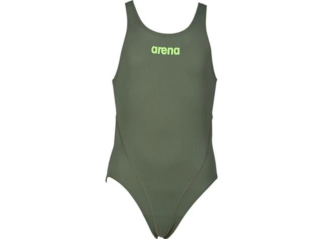 Arena Solid Youth Mädchen Badeanzug Swim Tech Back - 140 Army/shiny Green 5 Arena Solid Youth Mädchen Badeanzug Swim Tech Back - 140 Army/shiny Green – Bild 3
