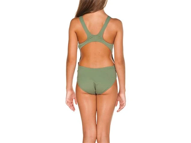 Arena Solid Youth Mädchen Badeanzug Swim Tech Back - 140 Army/shiny Green 8 Arena Solid Youth Mädchen Badeanzug Swim Tech Back - 140 Army/shiny Green – Bild 6