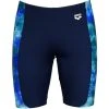 Arena Swim Jammer Badehose - 3 Navy/neon Blue Multi
