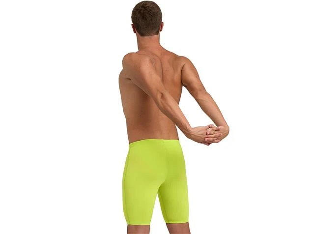 Arena Team Solid Jammer Badehose - 3 Soft Green/neon Blue - Image 4