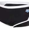 Arena Team Icons Solid Low Waist Badehose - 3 Black/white