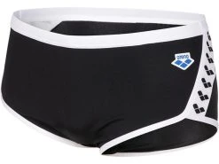 Arena Team Icons Solid Low Waist Badehose - 4 Black/white