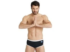 Arena Team Icons Solid Low Waist Badehose - 4 Black/white -Arena Online Team20Icons20Solid20LW20Badehose bkwhite 3