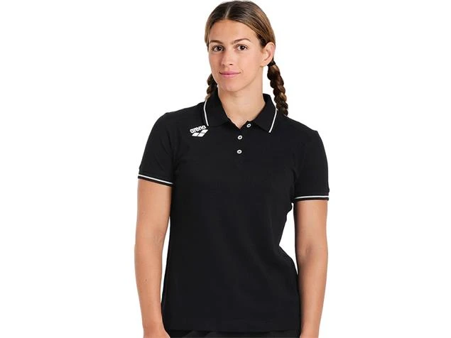 Arena Team Line Damen Baumwoll Poloshirt 004893 - XXL Black - Image 3