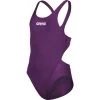 Arena Team Solid Mädchen Badeanzug Swim Tech Back 004764 - 128 Plum/white -Arena Online Team20Solidu20Mdchen20Badeanzug plumvfiolet 1