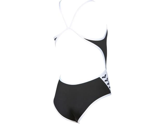 Arena Team Stripe Mädchen Badeanzug Superfly Back - 128 Black/white - Image 2