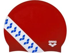 Arena Icons Team Stripe Silikon Badekappe - Red