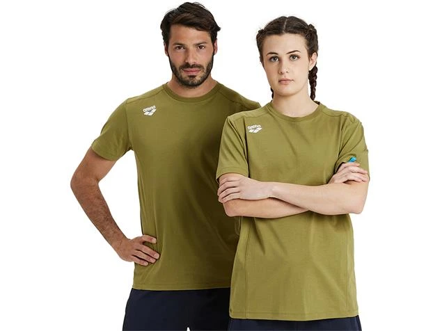 Arena Team Unisex T-Shirt - M Olive - Image 3