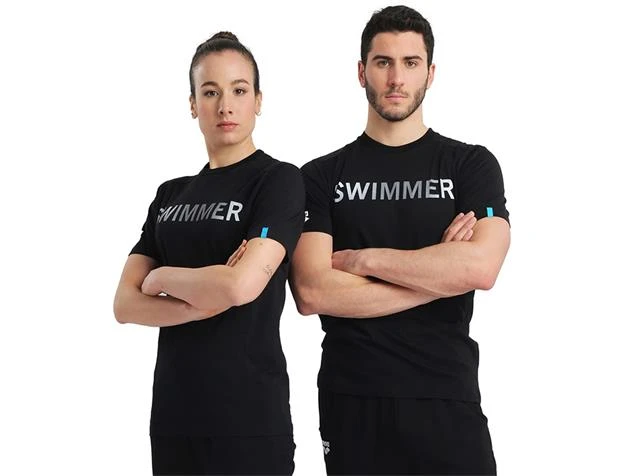 Arena Unisex Cotton Logo T-Shirt - XL Black - Image 3