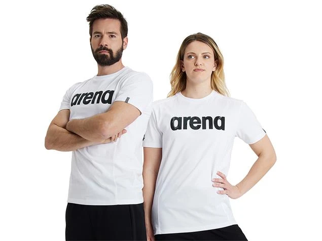 Arena Unisex Cotton Logo T-Shirt - 3XL White 5 Arena Unisex Cotton Logo T-Shirt - 3XL White – Bild 3