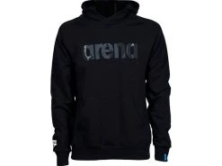 Arena Unisex Logo Hooded Kapuzenpullover - S Black