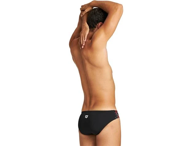Arena Vibration Brief Badehose - 4 Black/multi - Image 4