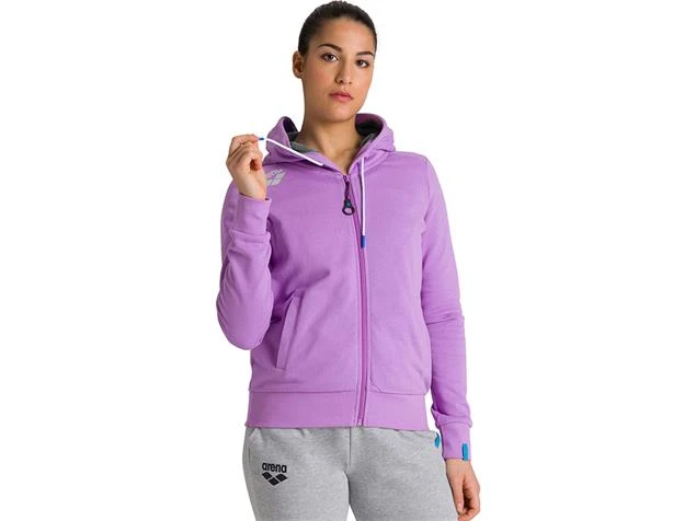 Arena Workout Damen TE Hooded F/Z Kapuzenjacke - L Lilac - Image 3