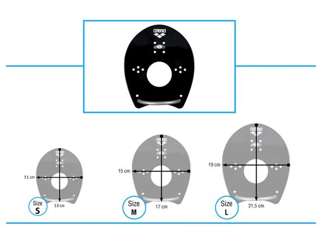 Arena Elite Hand Paddle 2 Hand-Paddles - XS Black/white - Image 4